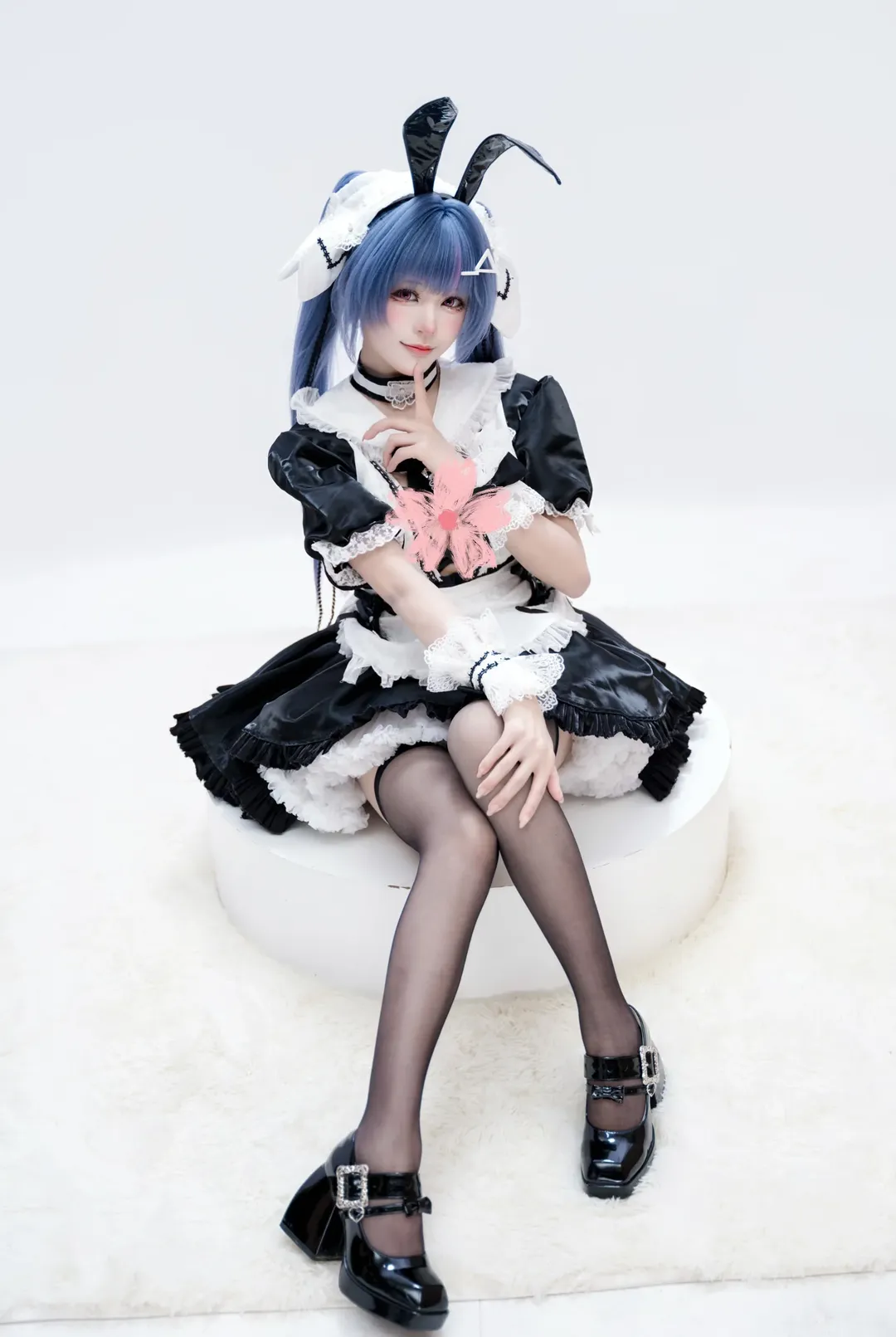 碧藍航線, 女僕裝, 黑絲, cosplay攝影, 薩里cos - 第5張