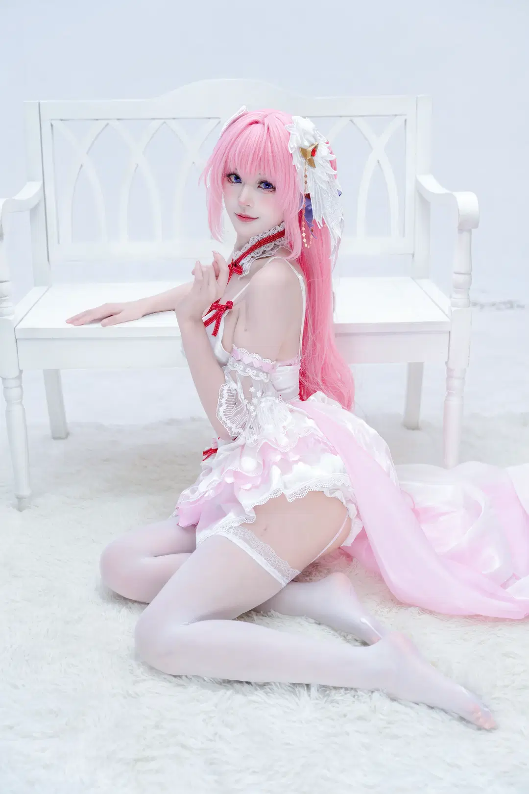 [Dorothy cosplay] Dorothy's pink and white ensemble from GODDESS OF VICTORY: NIKKE by 阿抽崽 - Image 5