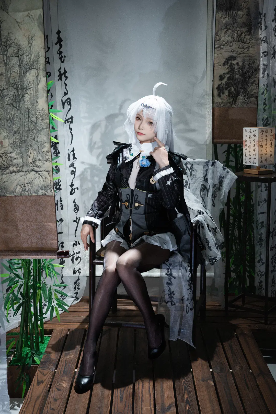【儀玄 コスプレ】ゼンレスゾーンゼロの中華古典と黒ストッキングが織りなす美の衝突 - o雪柳酱o - 3枚目