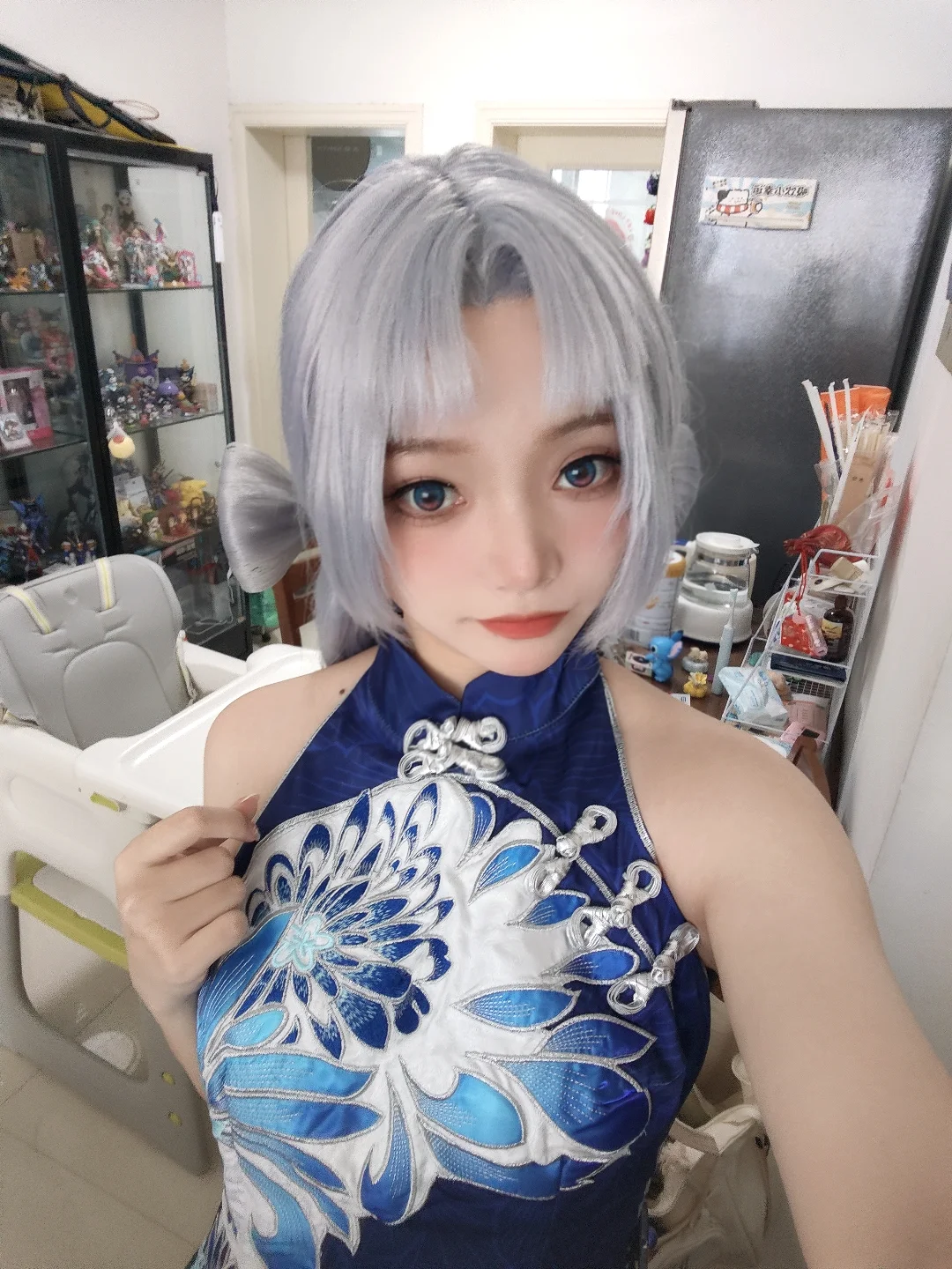 永劫无间, 国风旗袍, 银发美少女, 奇迹暖暖, 紫萍cos