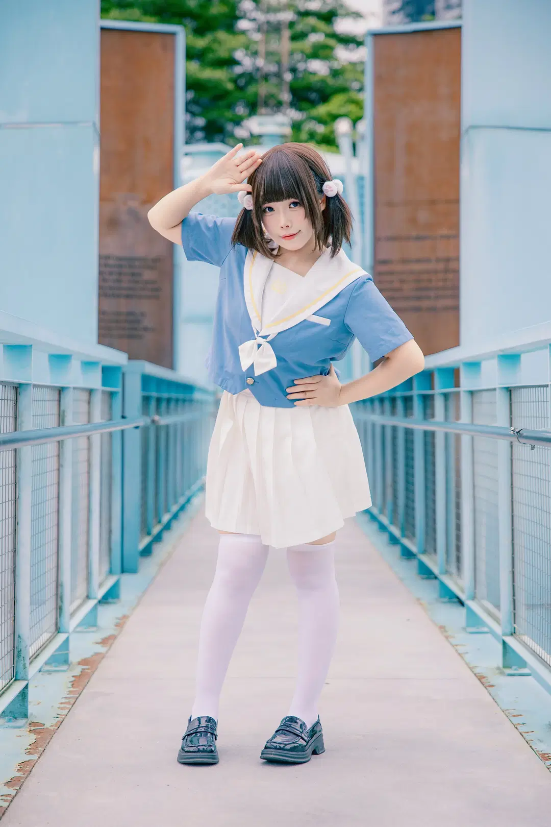 淡系jk水手服，夏日里的清凉雪糕感 - 圆圆不愿愿 - 第2张