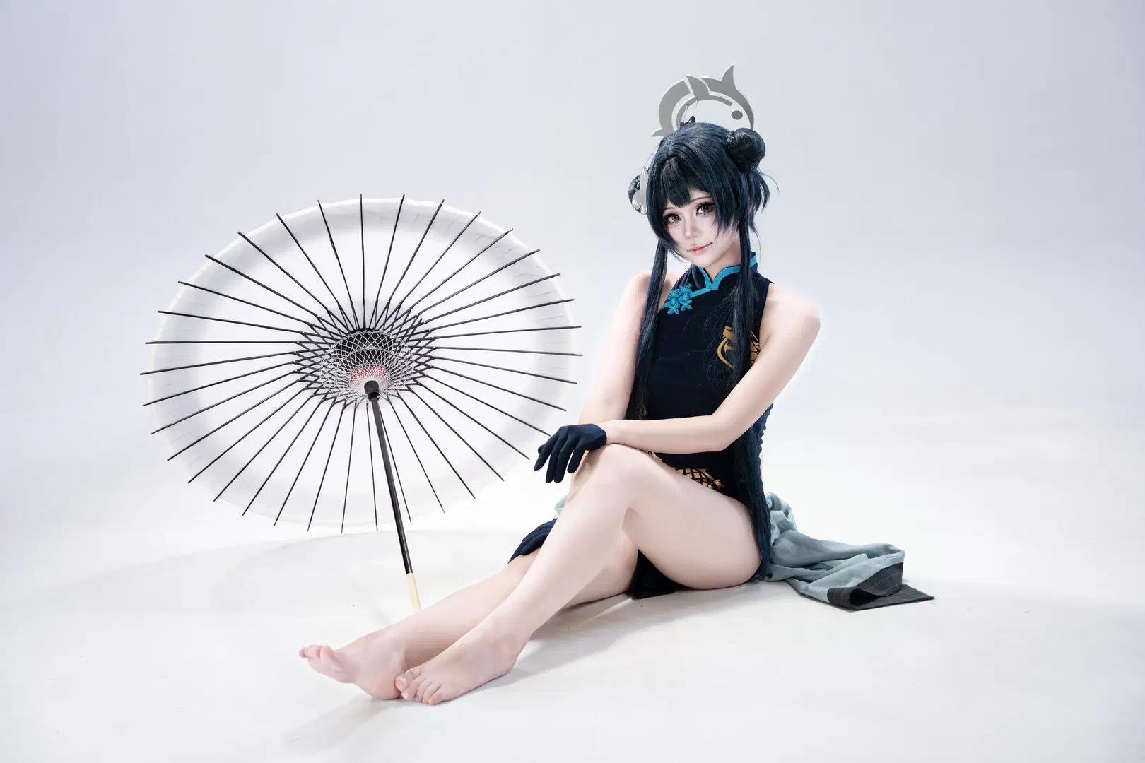 [Misaki cosplay] Blue Archive: Everyday Life with Qipao and Dango Plushies by Petrichor猫猫 - Image 4