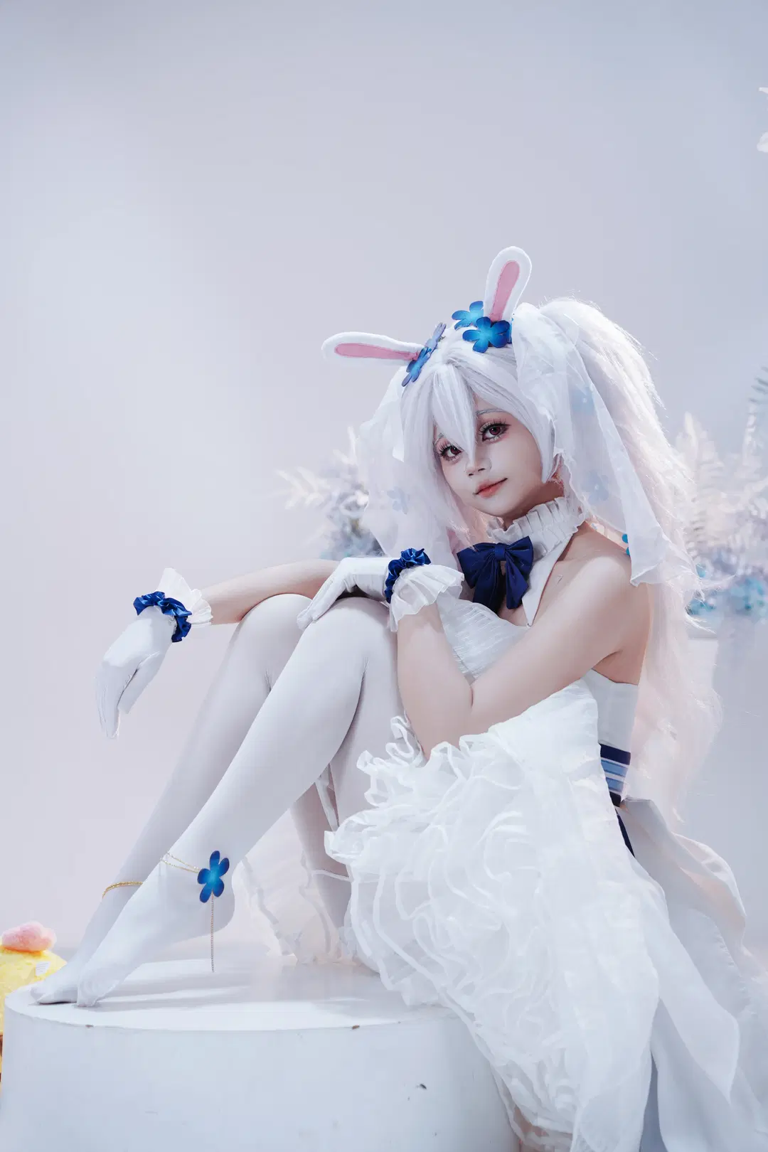 コスプレ, アズールレーン, ラフィー コスプレ, うさ耳, 白ストッキング