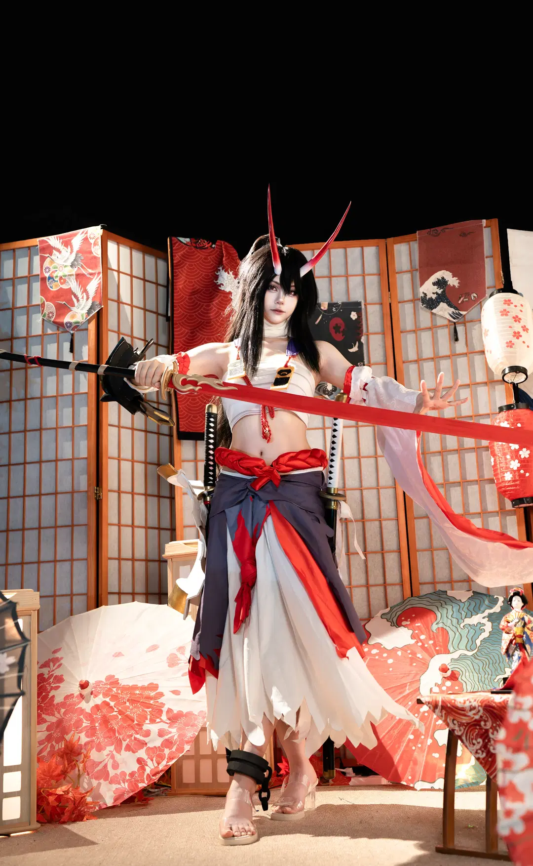 遊戲cosplay, 和風寫真, 陰陽師, 赤影妖刀姬cos, 妖刀姬