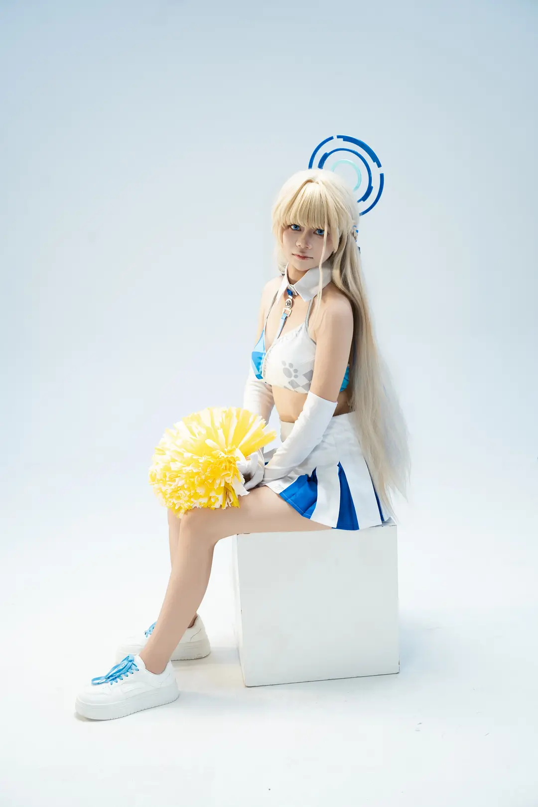 蔚藍檔案, 二次元cosplay, 飛鳥馬時cos, 啦啦隊服, 手遊抽卡 - 第2張