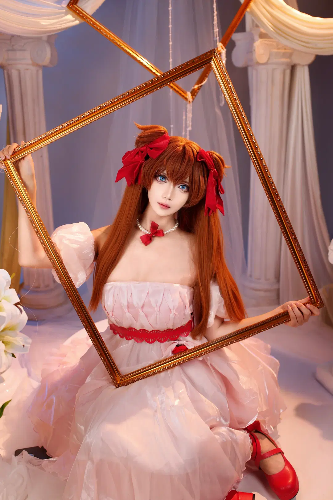【明日香cos】新世纪福音战士花之语，亮调与暗调的双重尝试 - Ella大可爱 - 第2张