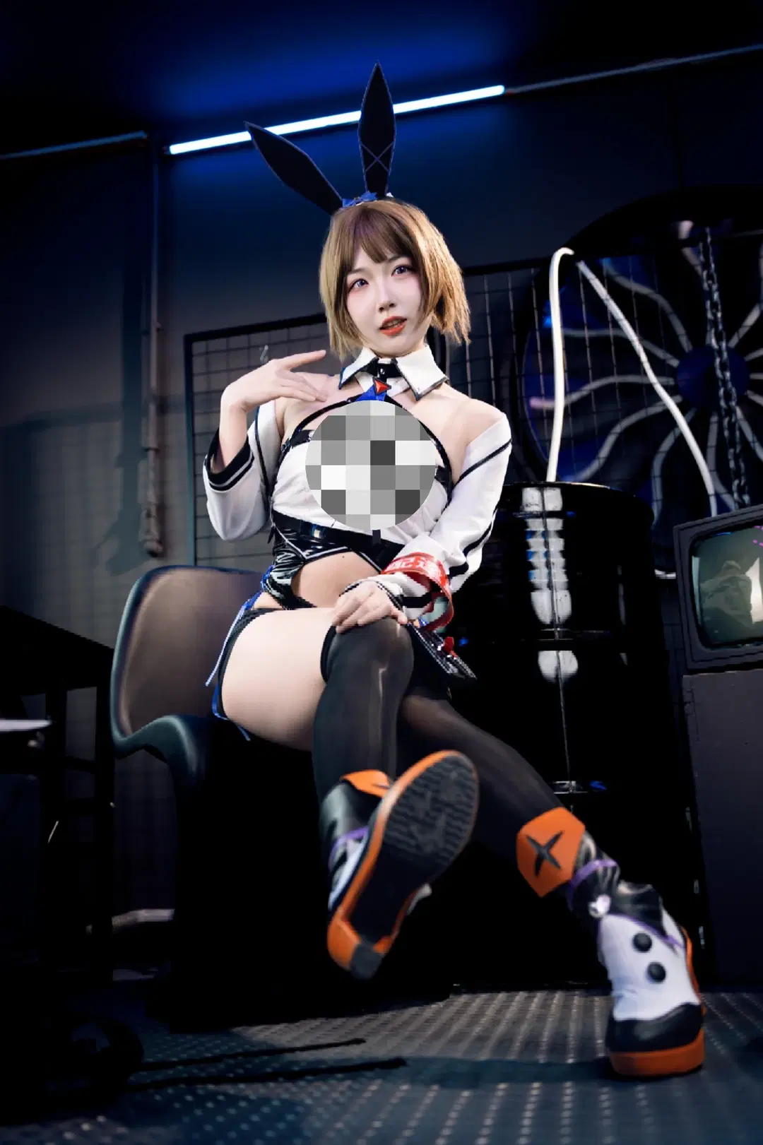 cosplay, 兔女郎, 黑絲, 二次元寫真, 外賣少女
