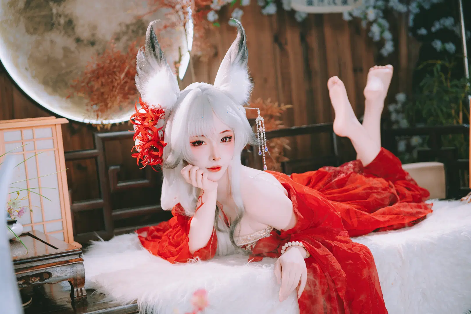 Wuthering Waves, Anime-style photography, Traditional style cosplay, Fox Spirit, Hsin cosplay