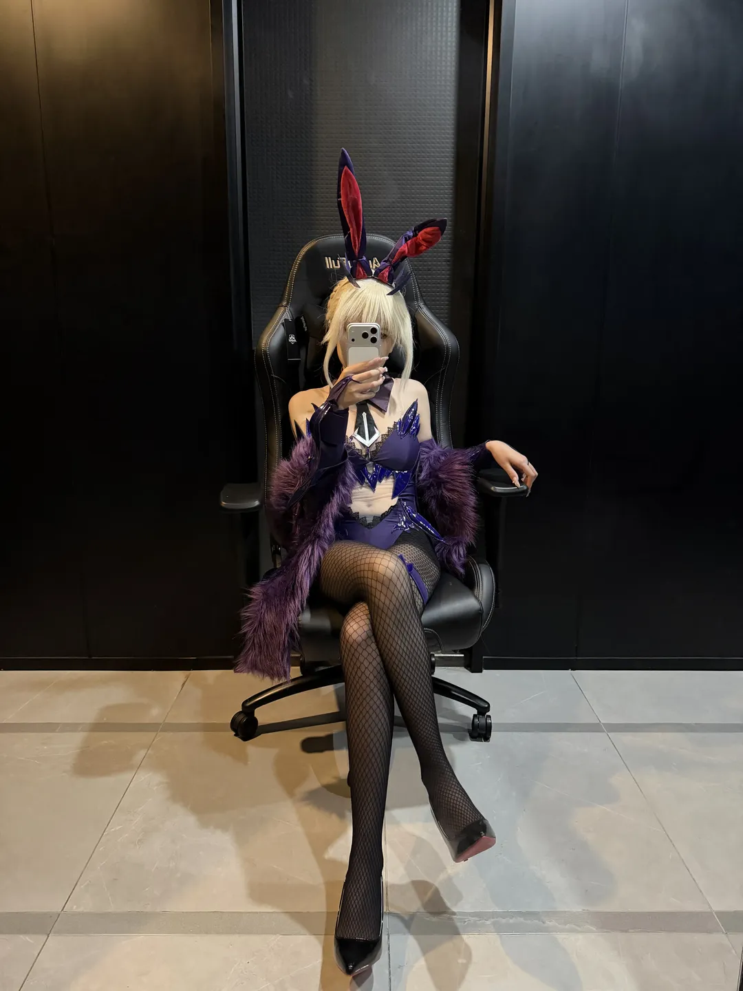 二次元, fgo, 黑枪呆cos, 网袜, 阿尔托莉雅 - 第3张