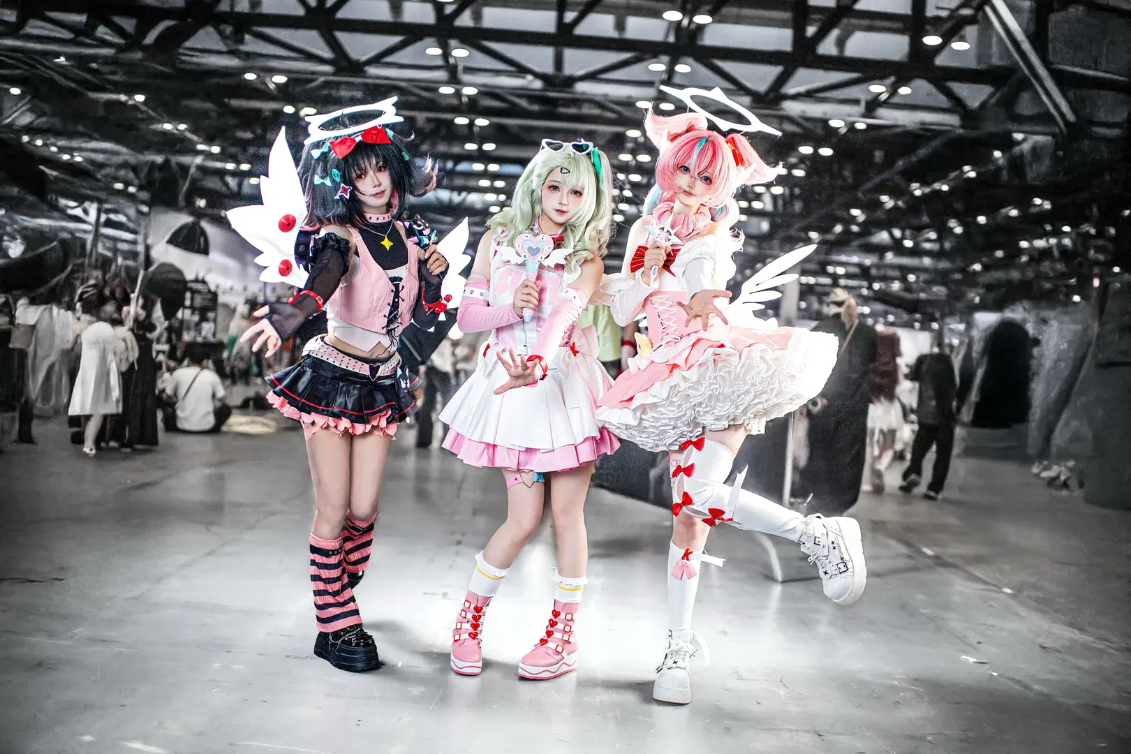cosplay, 漫展返圖, cos團建, 絲襪cos, 女團風cos