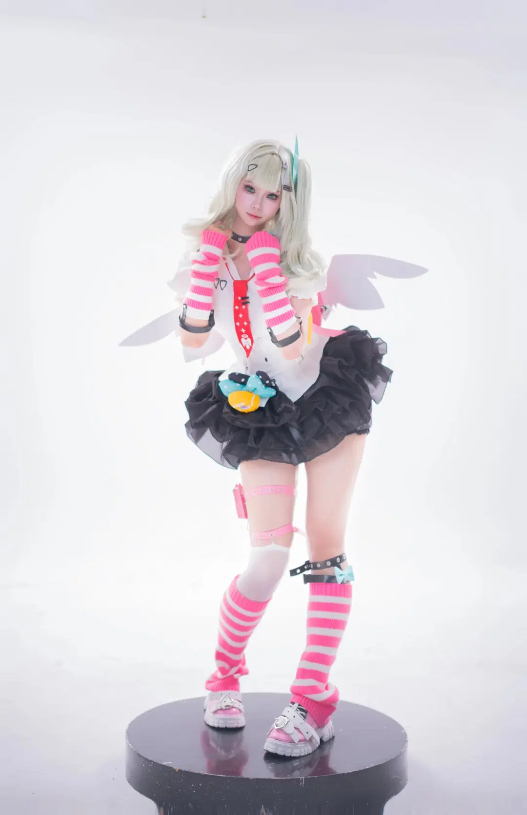 【千夏cos】白襯衫黑蓬蓬裙的棚拍記錄 - 叶琴_接北京ijoy_7月8月 - 第2張