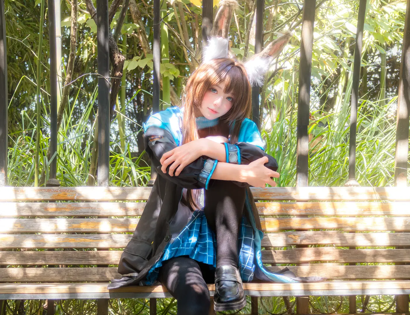 外景拍摄, 明日方舟, 阿米娅cos, 漫展集邮, 黑丝cos