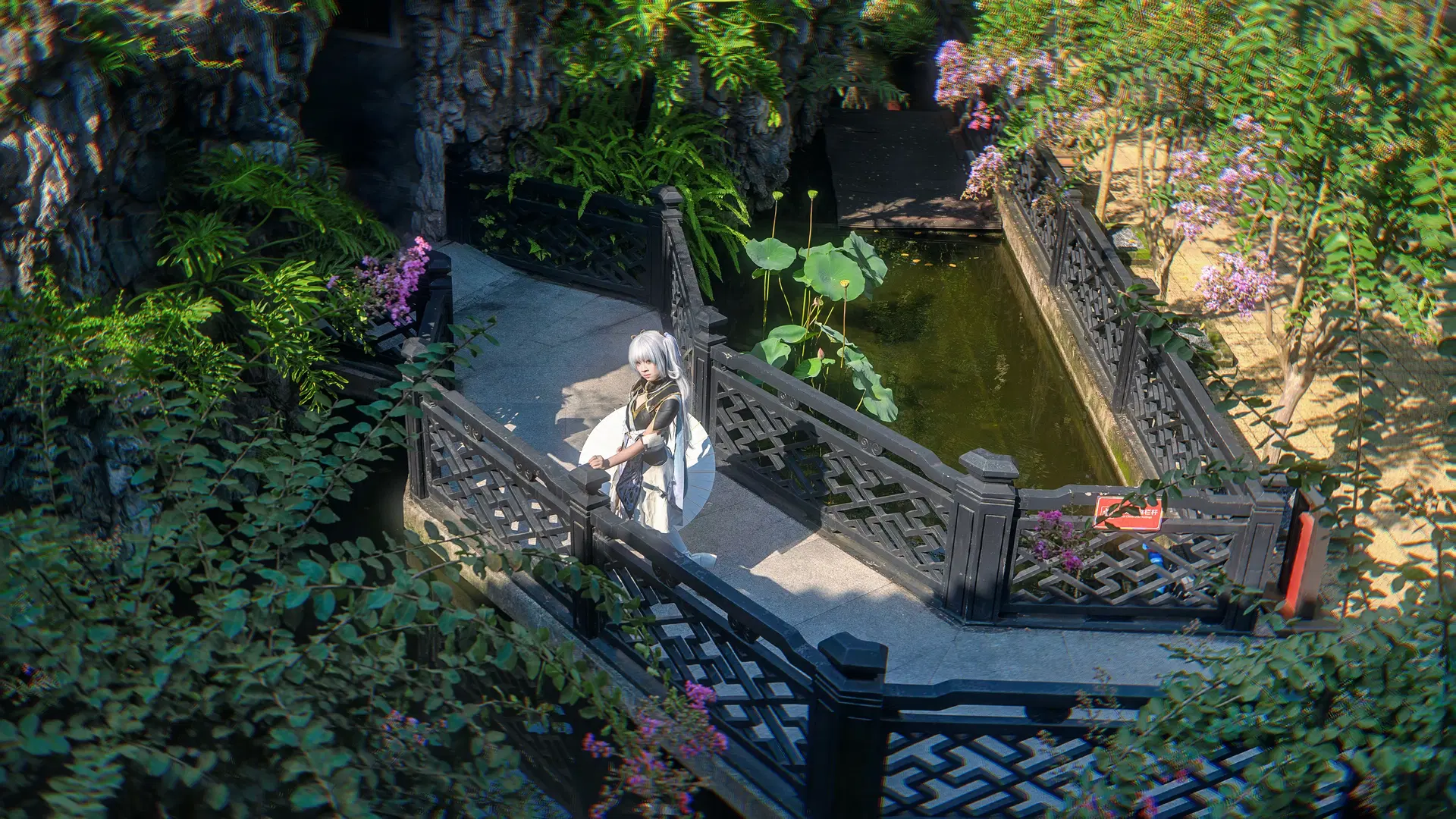 【Jinhsi cosplay】Wuthering Waves Jinhsi's Classical Chinese garden Location Shoot by 困困糯米鼠 - Image 4