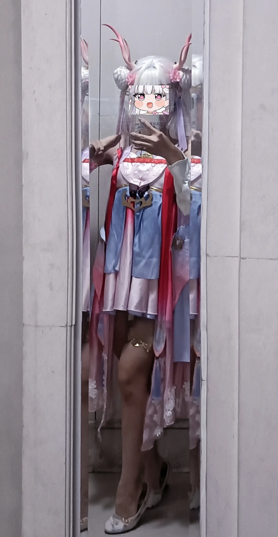 鸣潮, 今汐cos, 对镜自拍, Cosplay日常, 桃夭灼灼