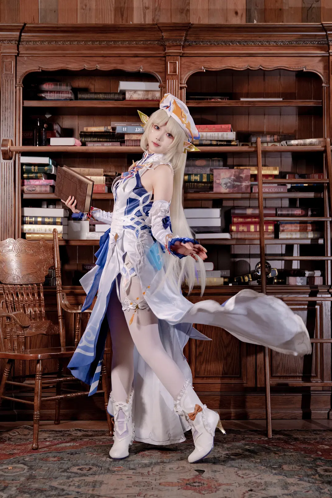 【尼可·莱恩cos】原神魔女会N的书房静谧时刻 - Xu - 第5张