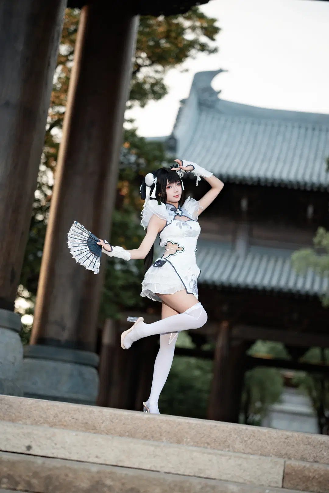 【殷紫萍cos】悬壶济世的白衣少女，在江南水乡的拍摄分享 - Xu - 第3张