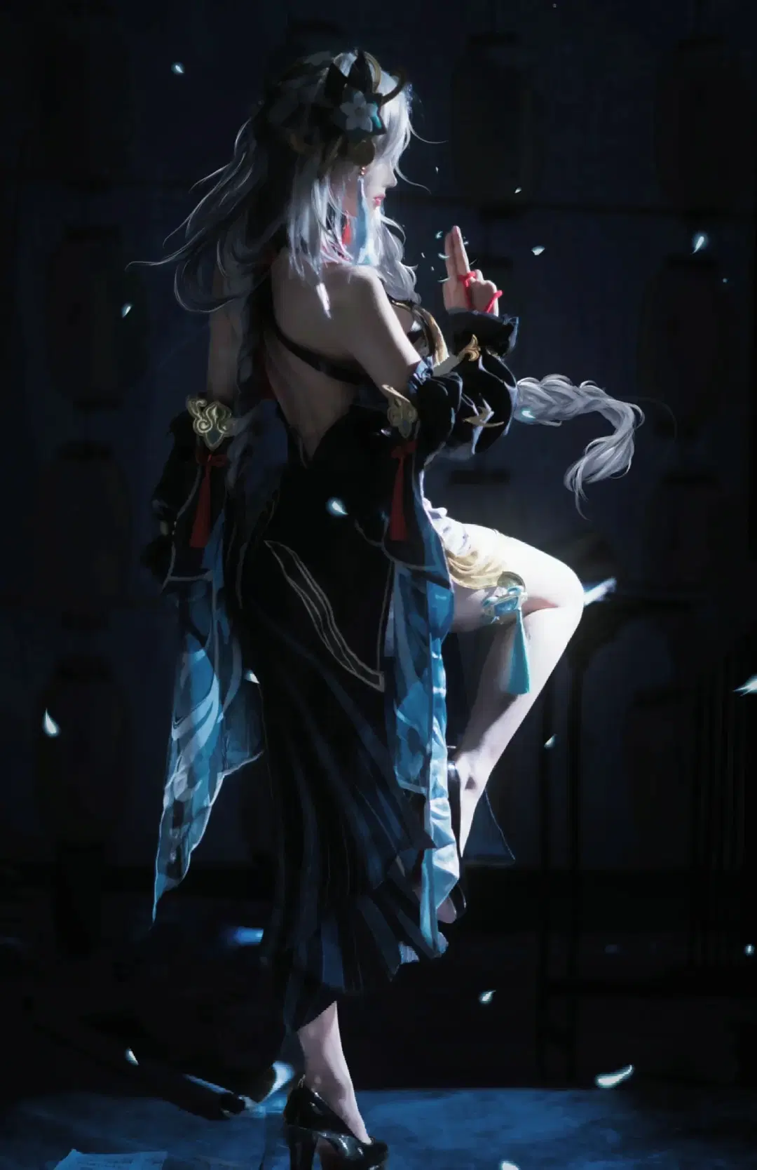 原神, 二次元cos, 申鹤cos, cosplay写真, 光腿神器cos