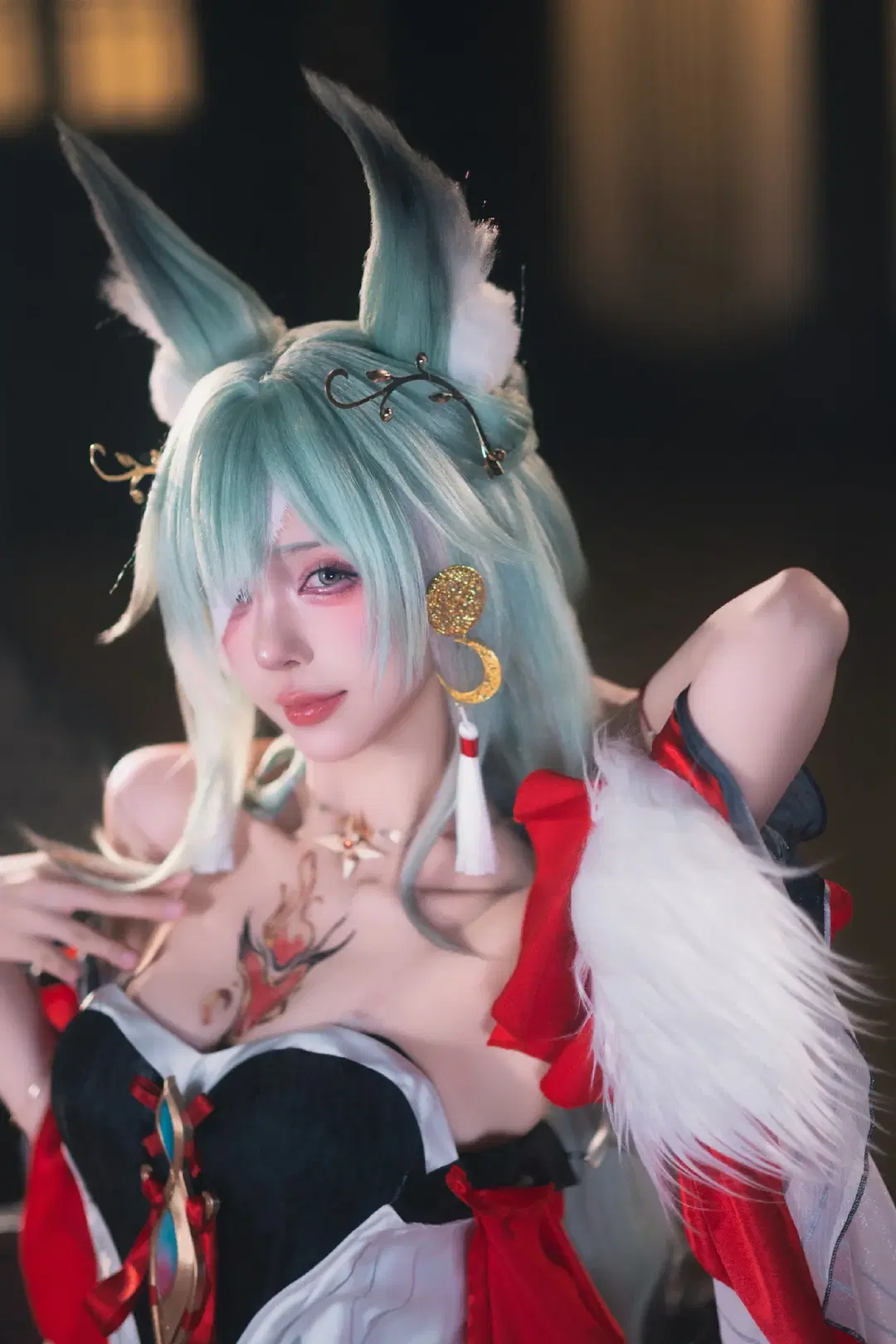 鸣潮, 二次元cosplay, 弗洛洛cos, 狐耳cos, 心月狐