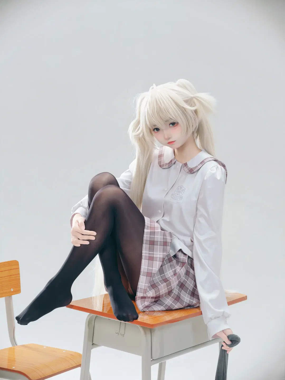 春日野穹 コスプレ, 春日野穹コスプレ, ヨスガノソラ, 黒ストッキング, ツインテール