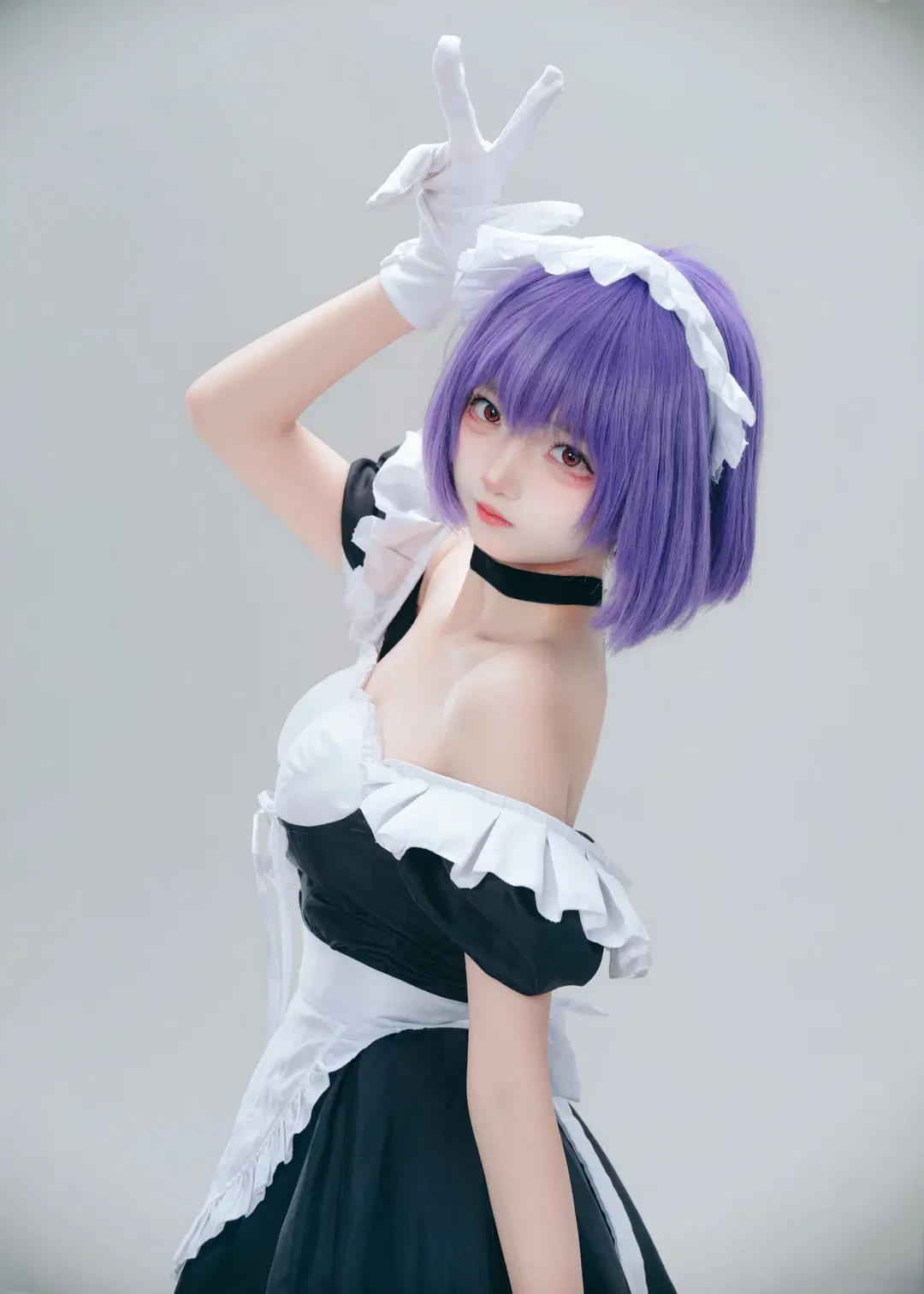 【楓と鈴コスプレ】白黒メイド服の美学を紡ぐ本編写真 - 乌龙茶茶 - 3枚目