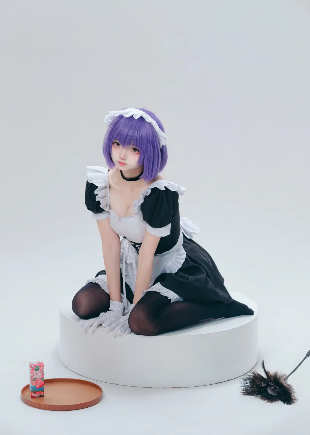【楓と鈴コスプレ】白黒メイド服の美学を紡ぐ本編写真 - 乌龙茶茶 - 4枚目