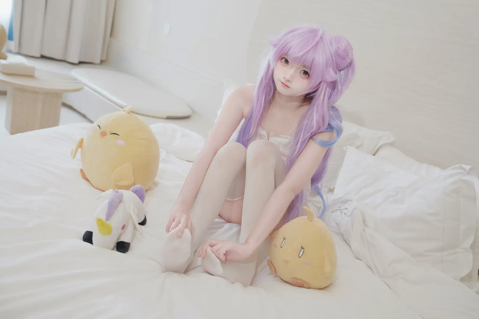 cosplay, 碧蓝航线, 独角兽cos, 丝袜, 宅家拍照