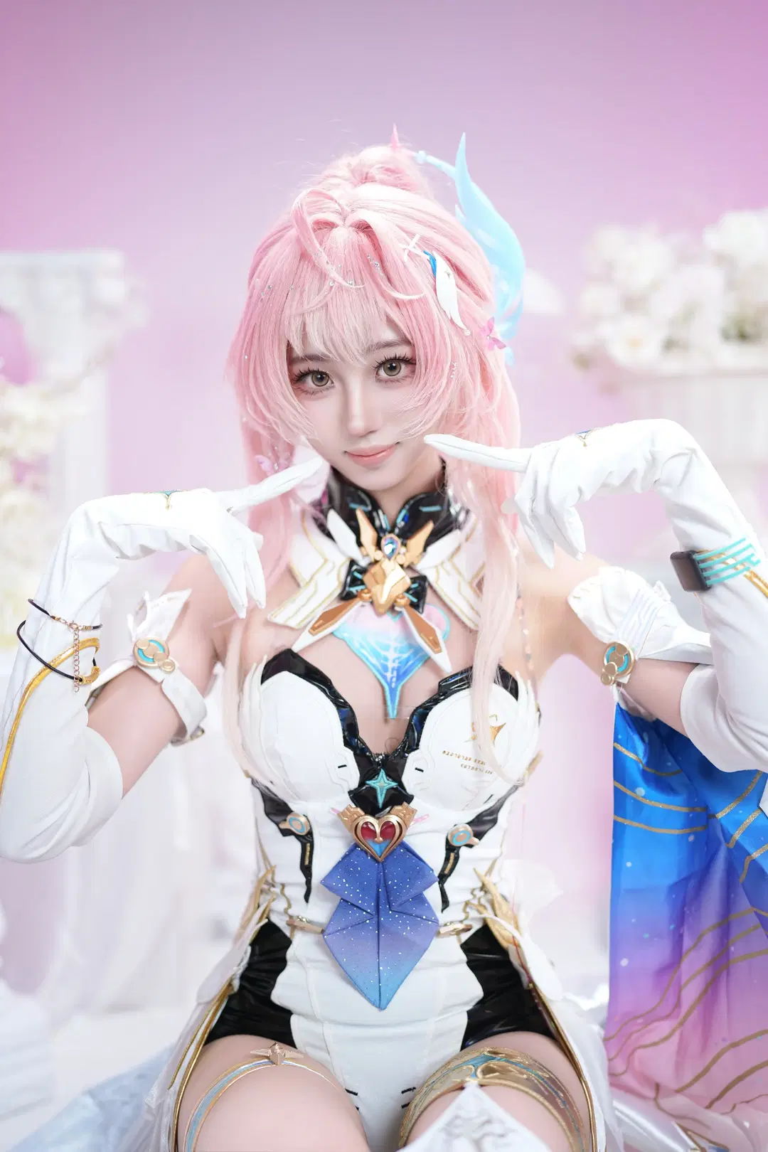 【爱弥斯cos】鸣潮粉发少女的棚拍记录 - 雪落何处寄清音（CICF全勤版） - 第4张