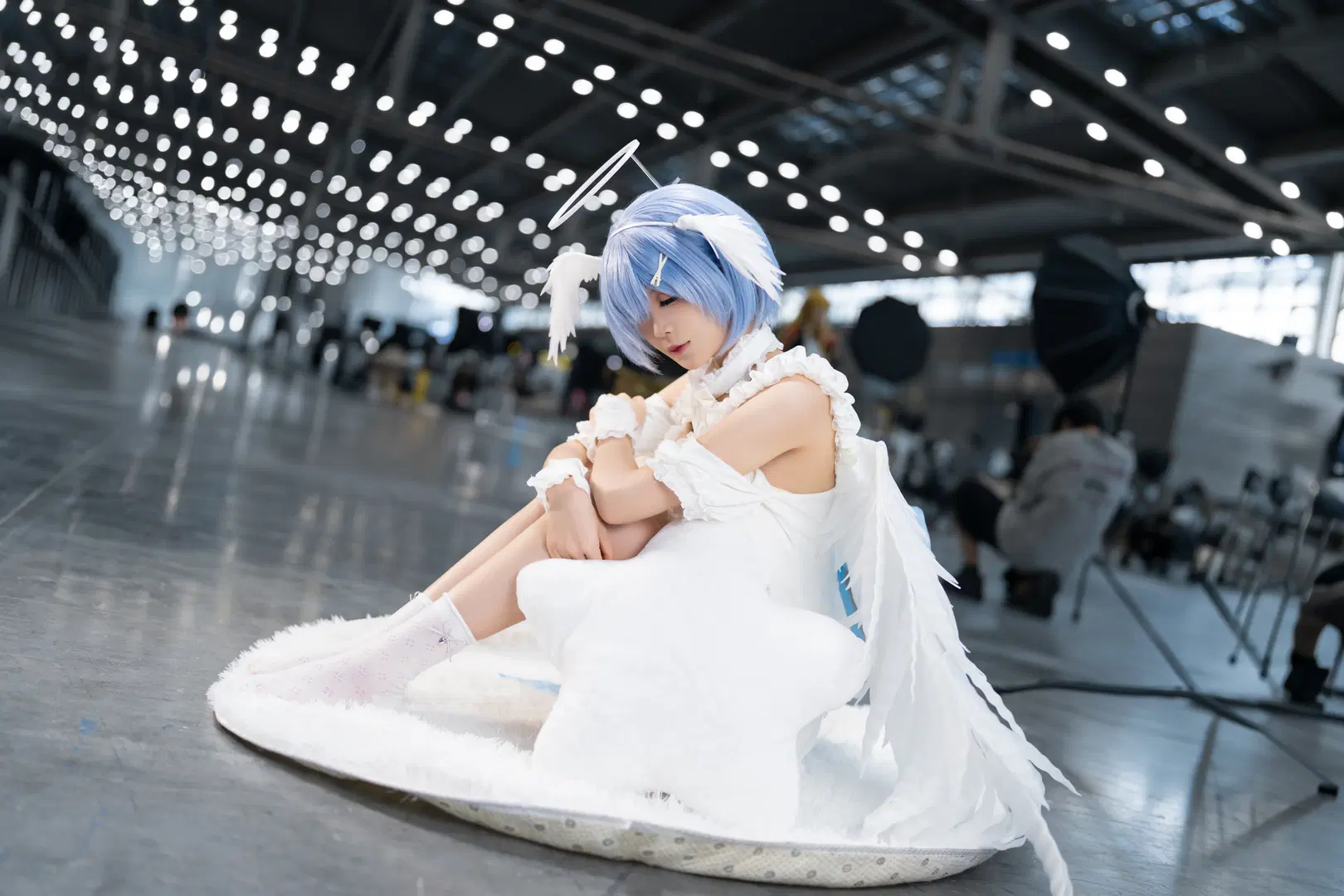 [Rem cosplay] Angel Rem in White Dress: Convention photos Showcase by 雪落何处寄清音（CICF全勤版） - Image 3
