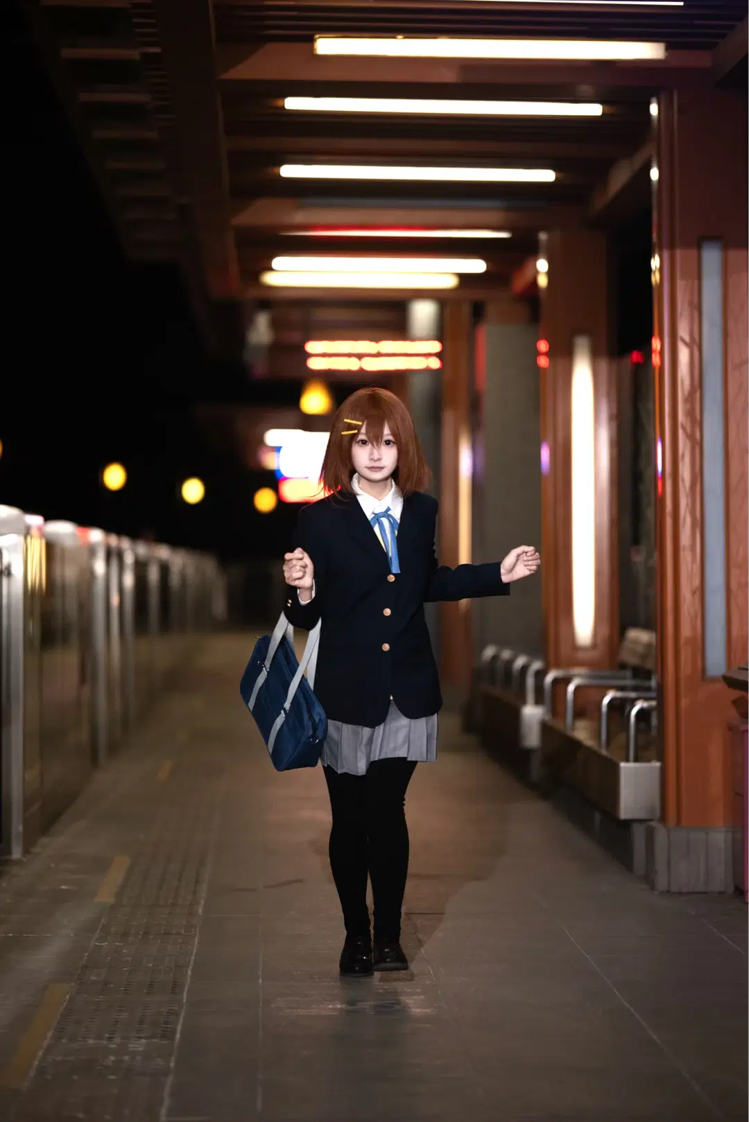 【平沢唯コスプレ】夜風と街灯の下で紡ぐ放課後ティータイム - 花卷Hanamaki - 4枚目
