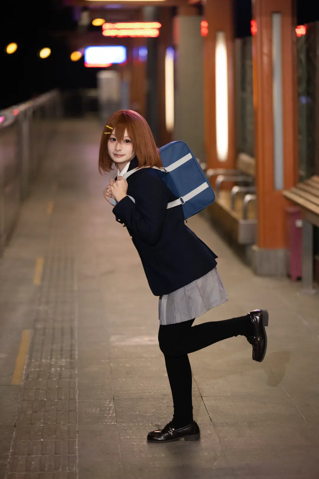【平沢唯コスプレ】夜風と街灯の下で紡ぐ放課後ティータイム - 花卷Hanamaki - 6枚目