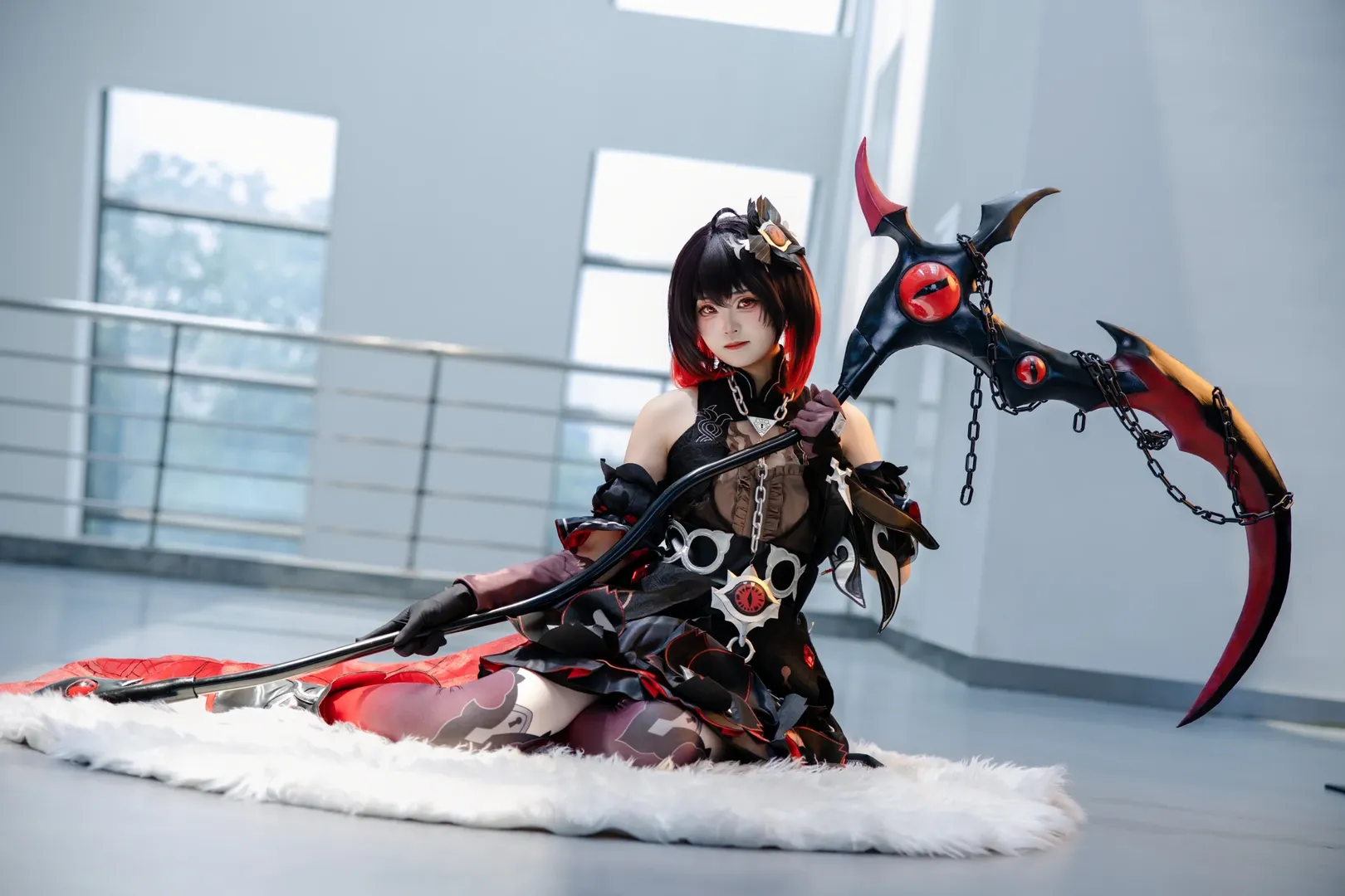 cosplay, 场照, 希儿cos, 崩坏三, 丝袜 - 第1张