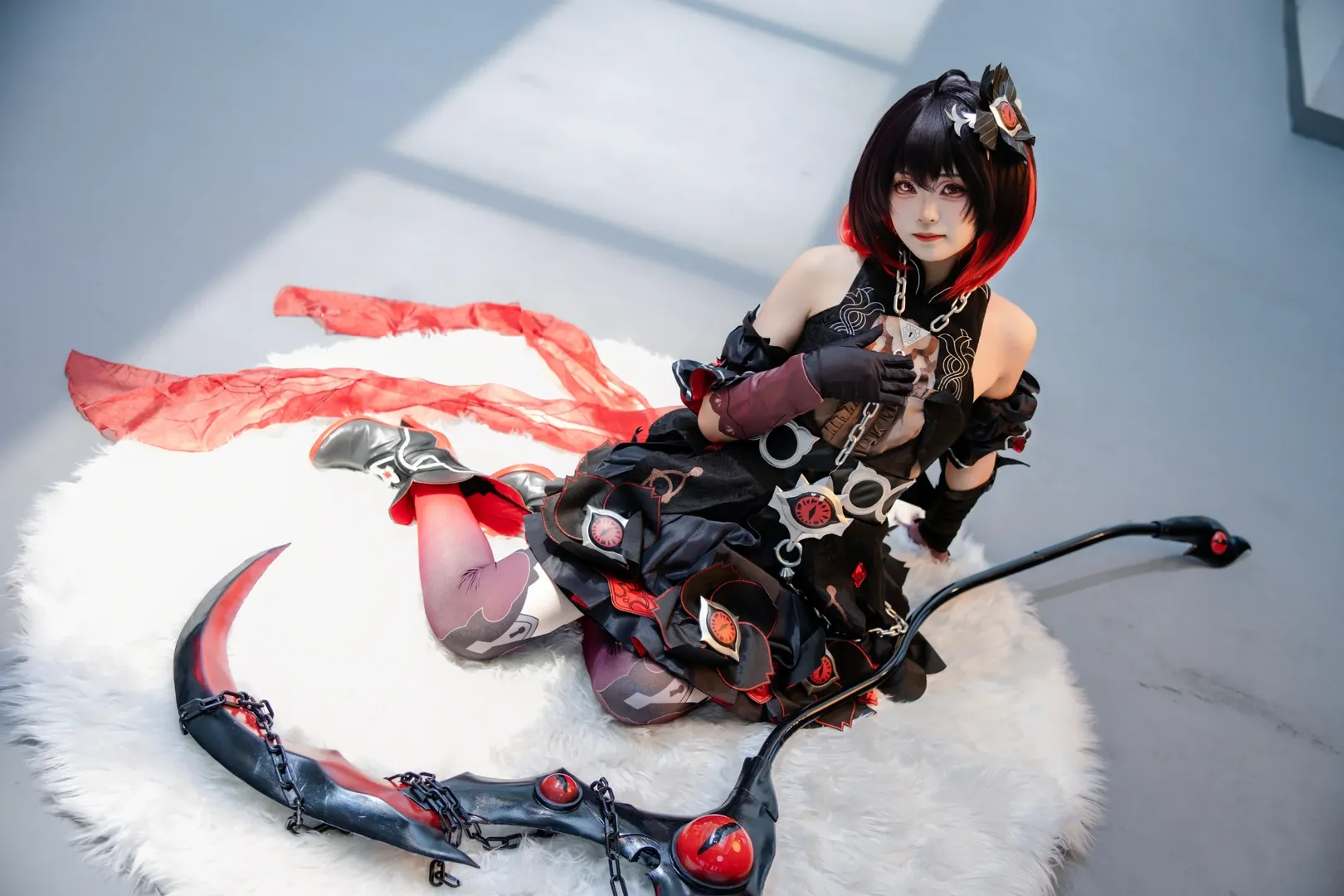 cosplay, 场照, 希儿cos, 崩坏三, 丝袜