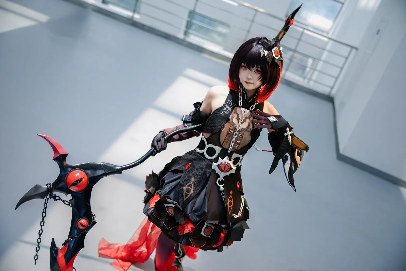 cosplay, 场照, 希儿cos, 崩坏三, 丝袜 - 第3张