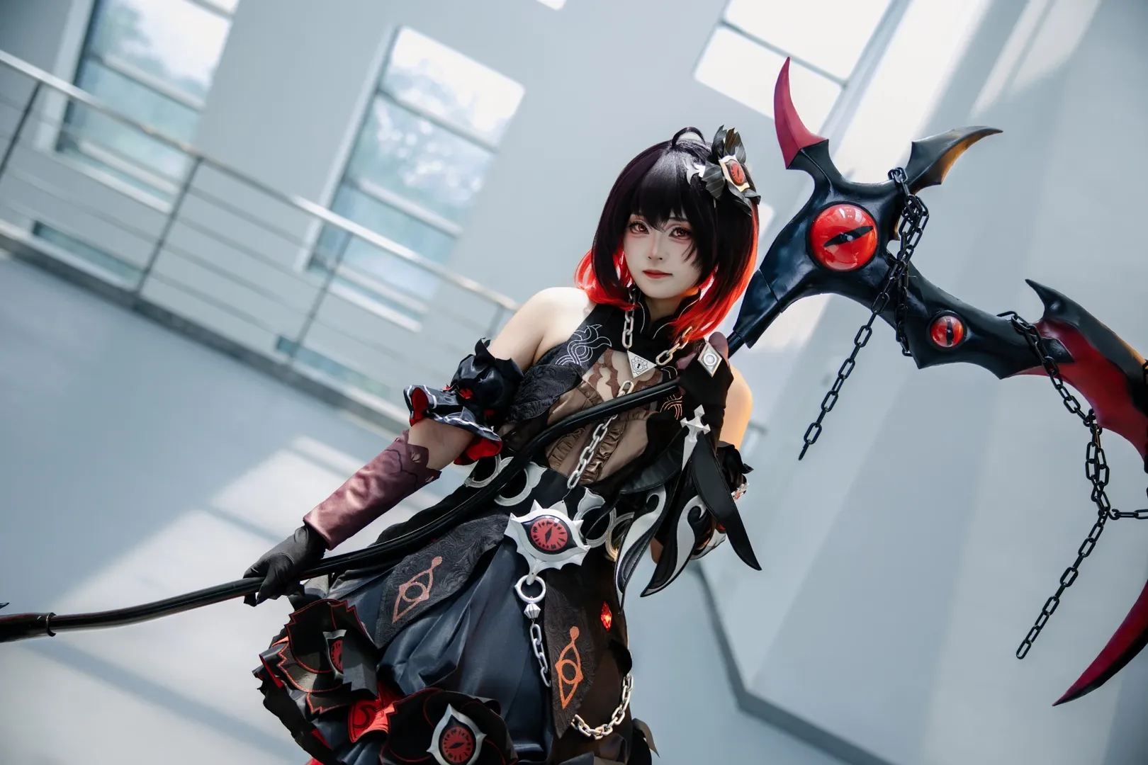 cosplay, 场照, 希儿cos, 崩坏三, 丝袜 - 第4张