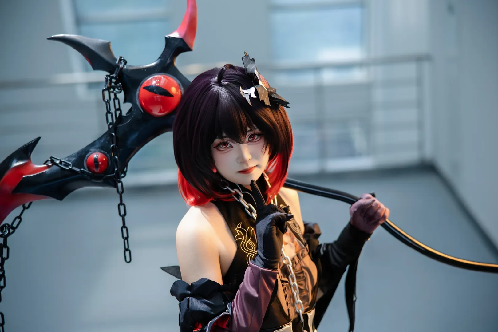 cosplay, 场照, 希儿cos, 崩坏三, 丝袜 - 第6张
