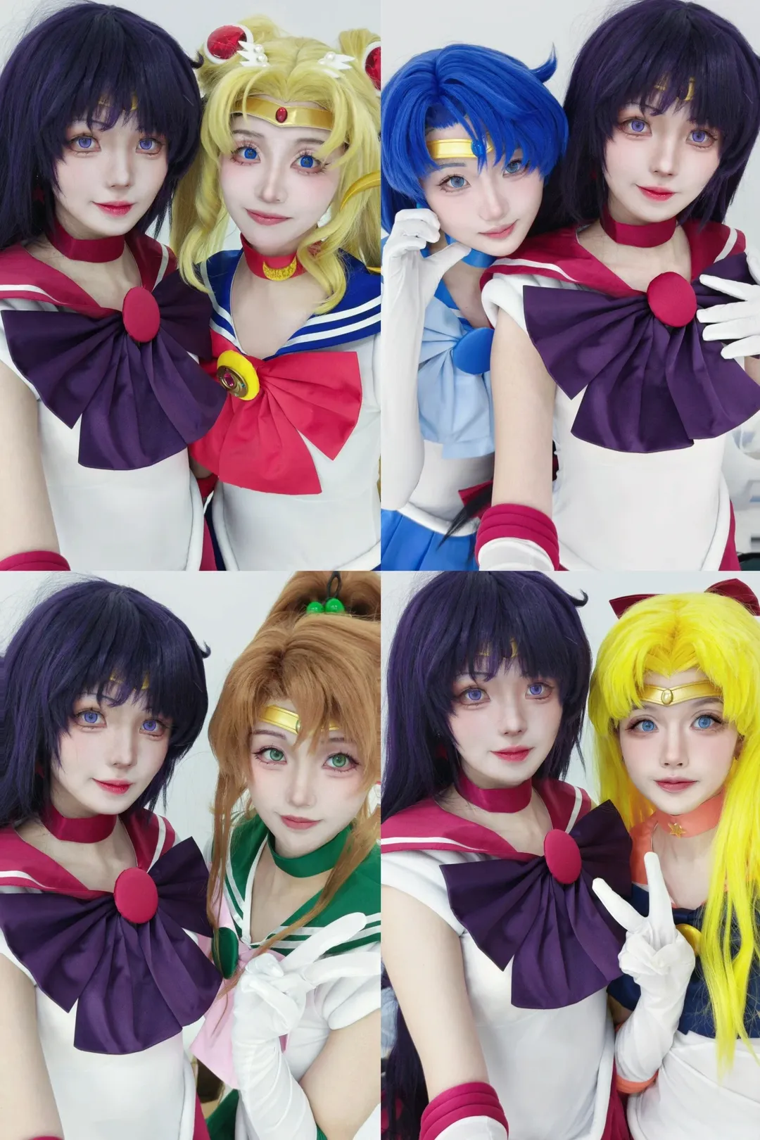 二次元, 少女, 水手服, 美少女战士cos, 团拍