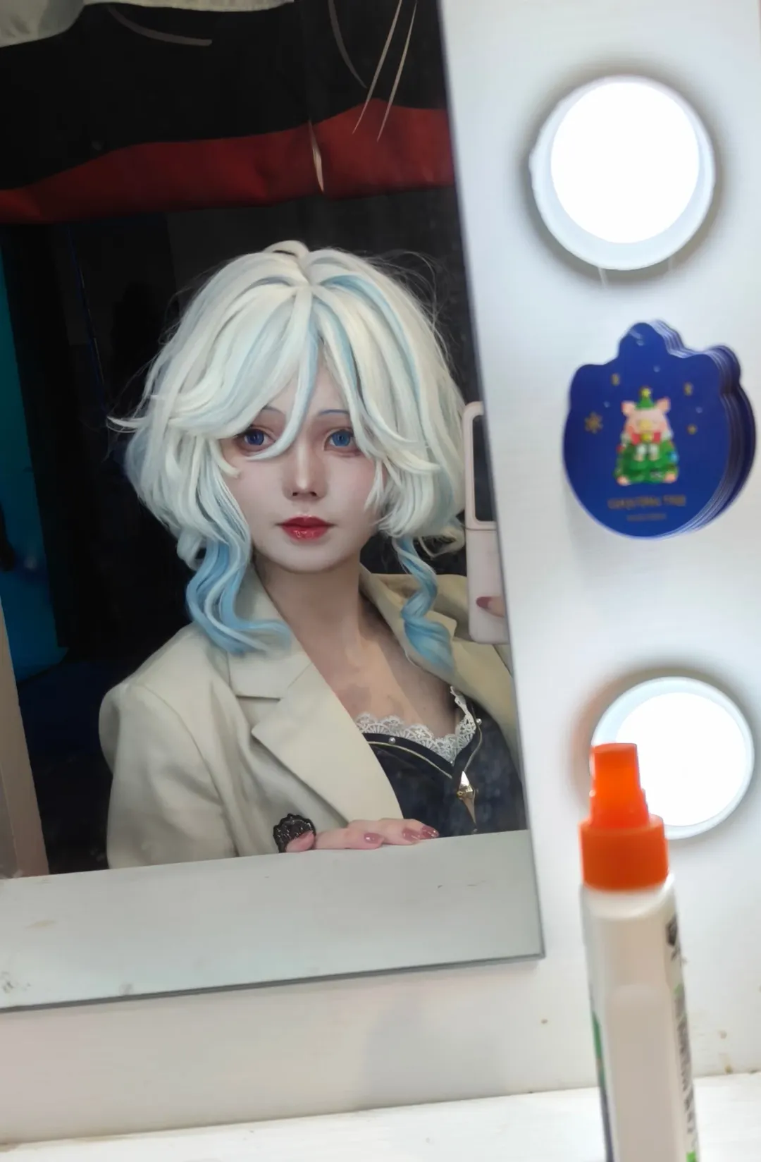 cosplay, 二次元摄影, 芙宁娜cos, 丝袜cos, 蓝色系服饰 - 第3张