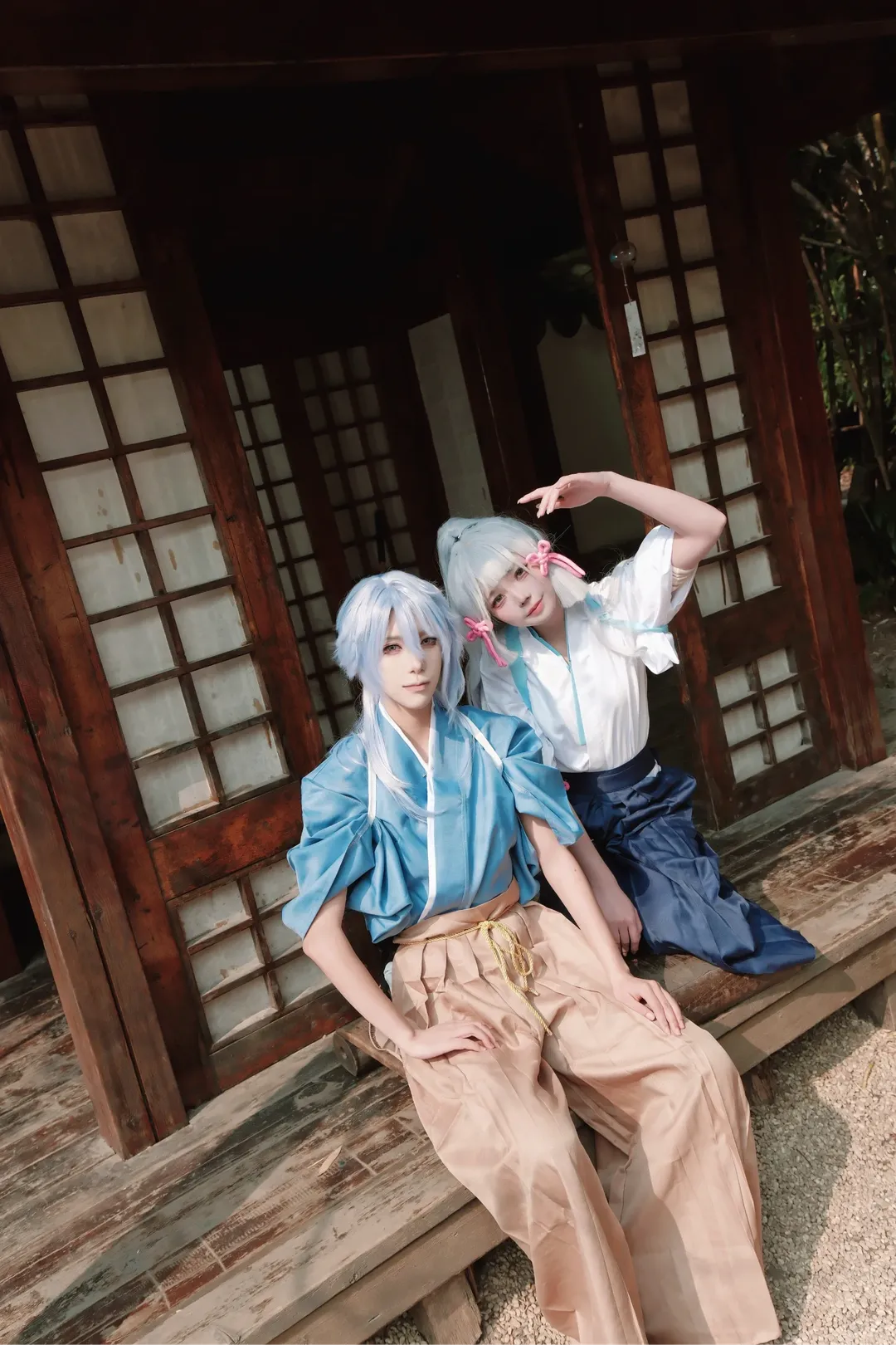 原神, 神里绫华cos, 古风庭院, 神里绫人cos, 剑道服日常 - 第4张