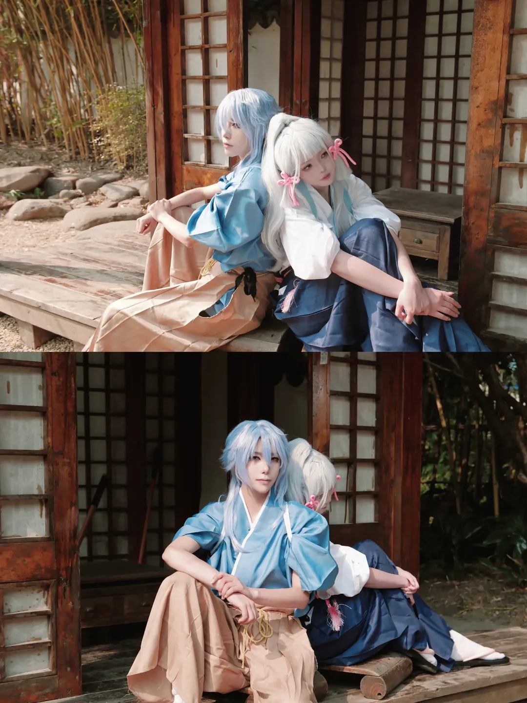 原神, 神里绫华cos, 古风庭院, 神里绫人cos, 剑道服日常 - 第5张