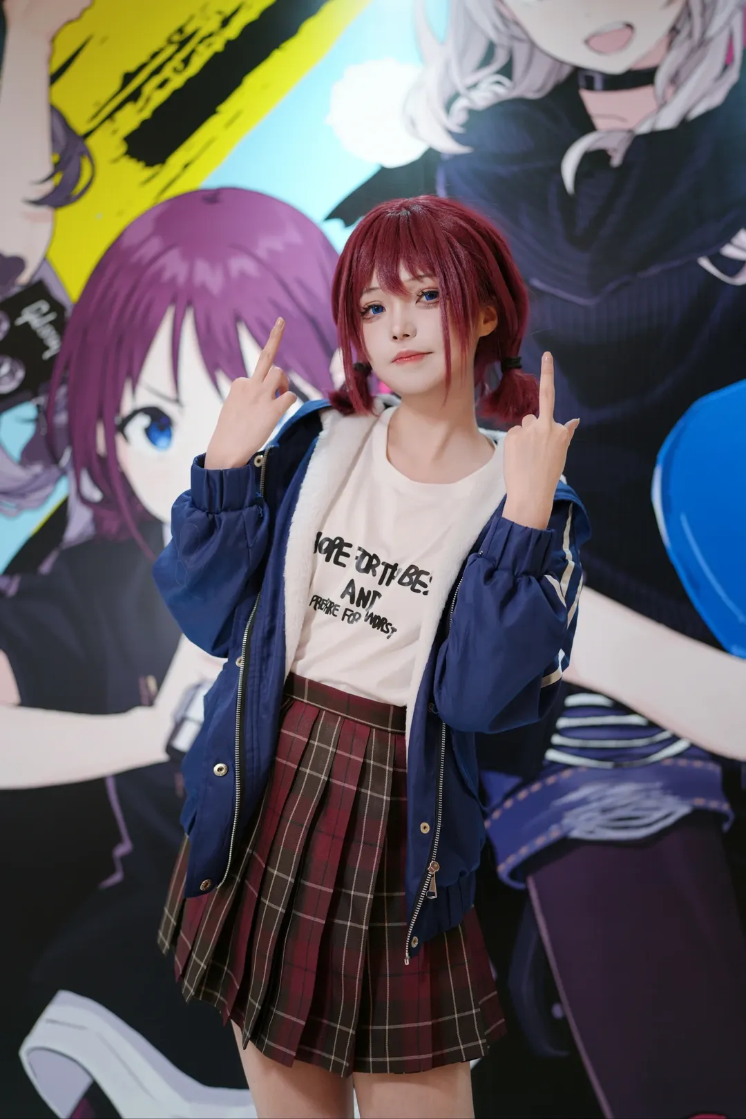 cosplay, 哭泣少女乐队, 井芹仁菜cos, 河原木桃香cos, gbc快闪