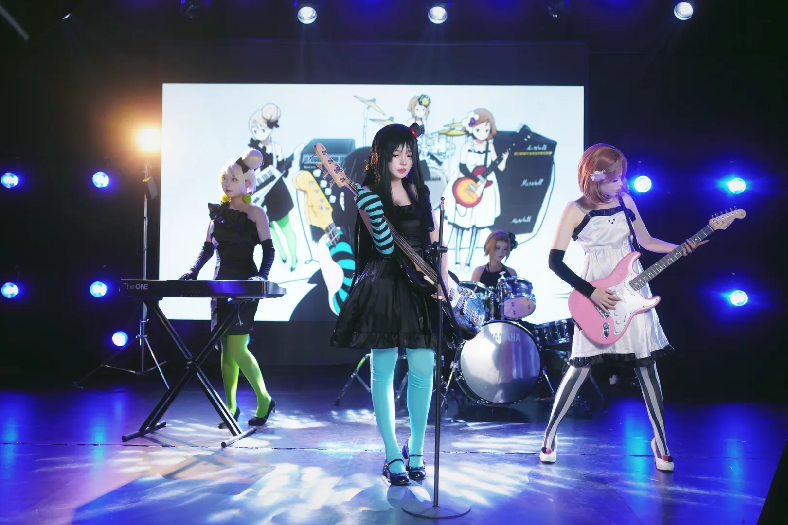 秋山澪cos, 轻音少女, 平泽唯cos, 田井中律cos, 丝袜控 - 第4张