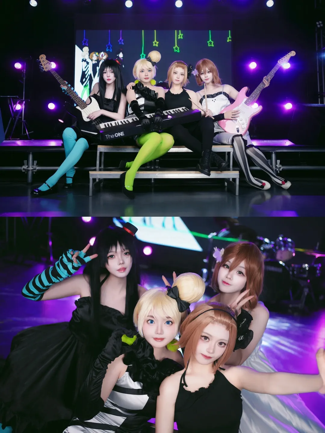 秋山澪cos, 轻音少女, 平泽唯cos, 田井中律cos, 丝袜控 - 第5张