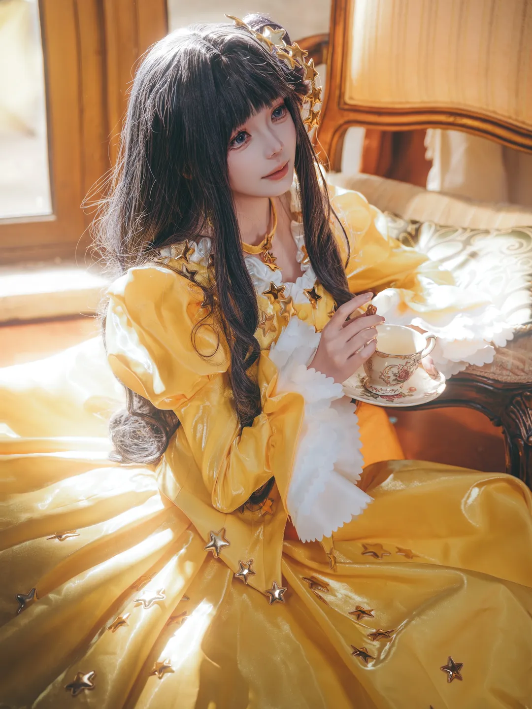 魔法少女樱, 二次元cos, 知世cos, 复古洋装, 星星礼服 - 第2张