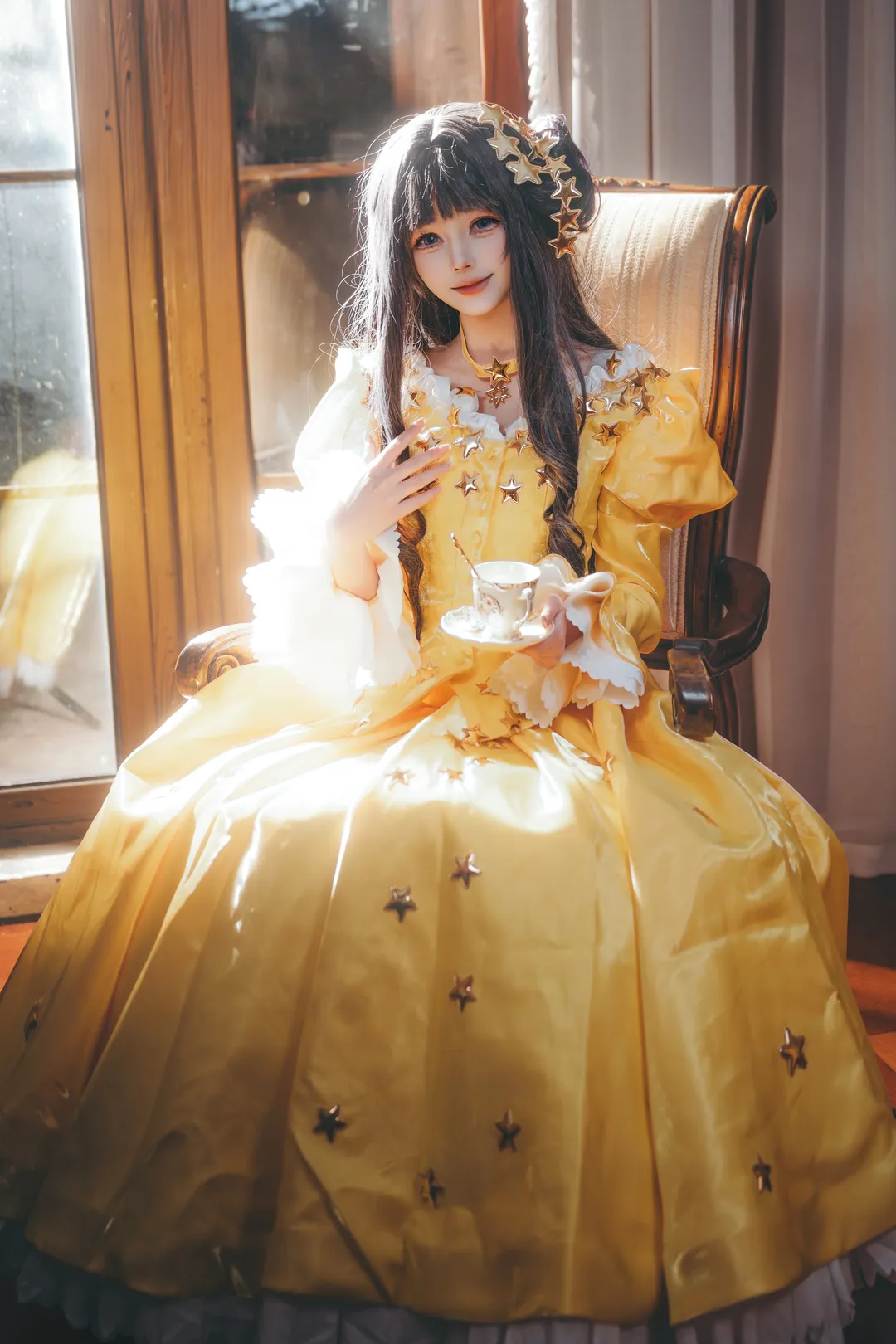 魔法少女樱, 二次元cos, 知世cos, 复古洋装, 星星礼服 - 第5张