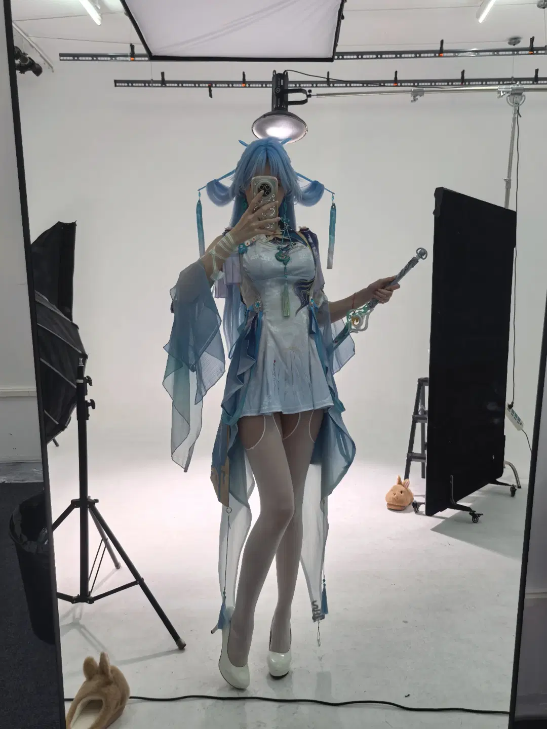Wuthering Waves, cosplay, Qingxiao cosplay, Stockings, Gameplay