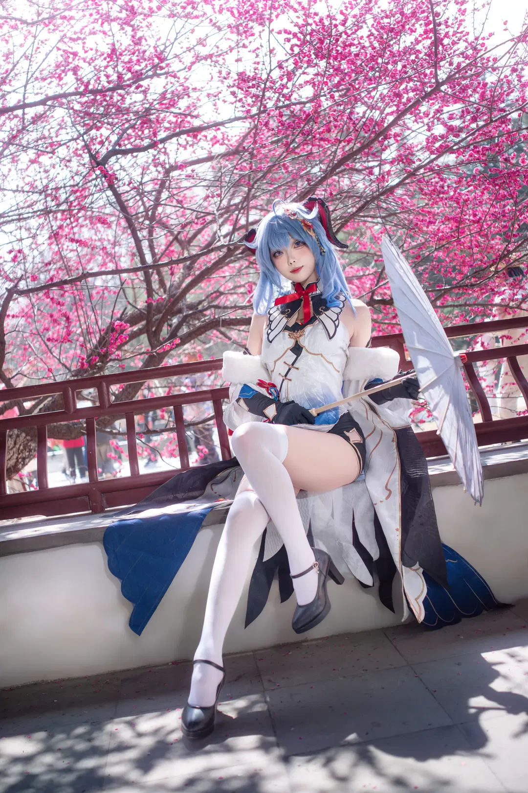 二次元, 原神, 甘雨cos, 旗袍, 丝袜