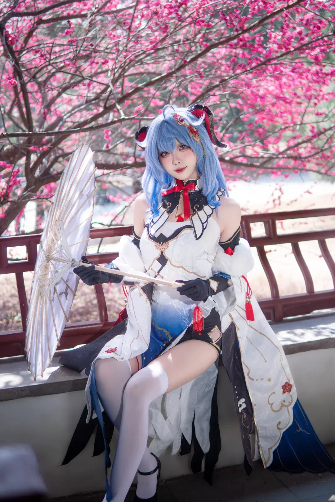 【甘雨cos】原神甘雨雪中红梅旗袍 - 租客的鱼 - 第5张