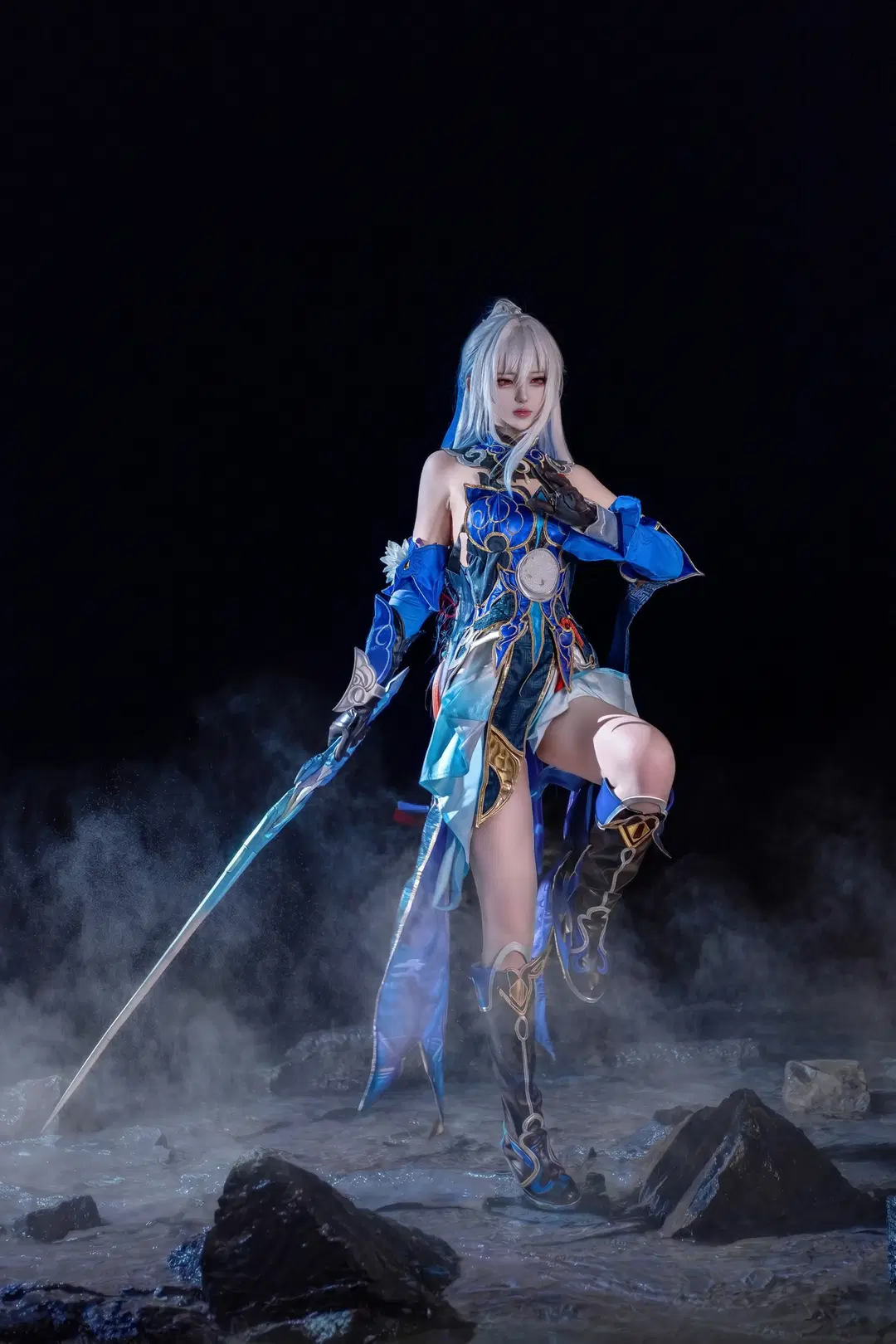 【鏡流 コスプレ】『崩壊：スターレイル』羅浮の剣首 古風コスプレ 夜景ポートレート - 租客的鱼 - 3枚目