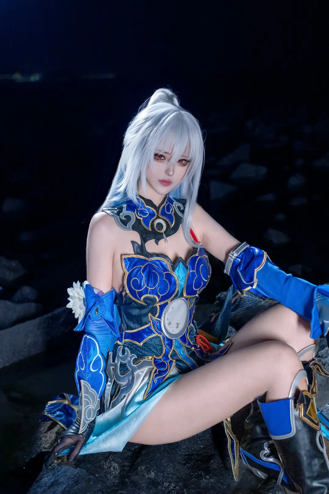 【鏡流 コスプレ】『崩壊：スターレイル』羅浮の剣首 古風コスプレ 夜景ポートレート - 租客的鱼 - 4枚目