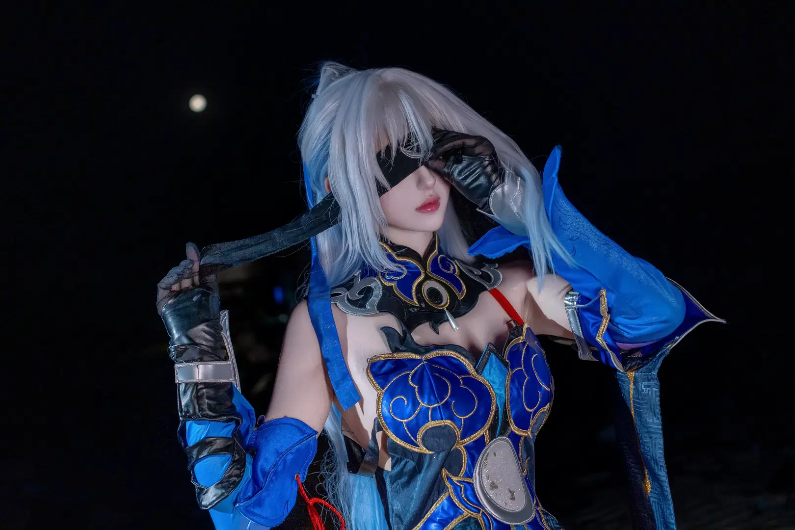 【鏡流 コスプレ】『崩壊：スターレイル』羅浮の剣首 古風コスプレ 夜景ポートレート - 租客的鱼 - 5枚目